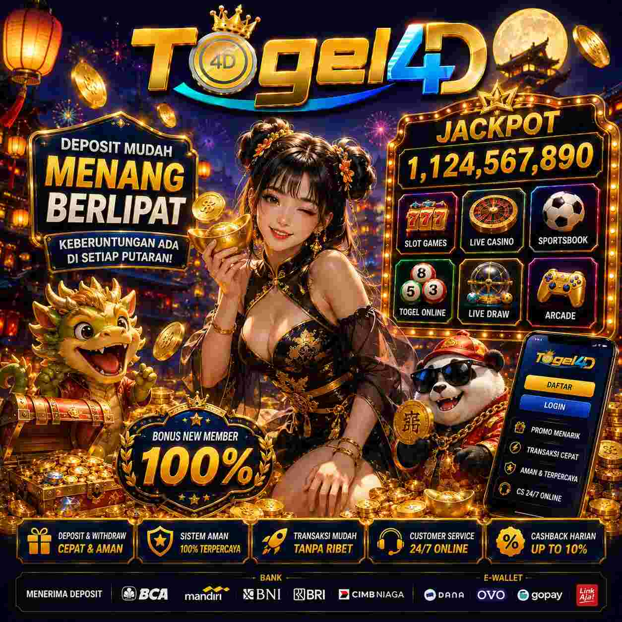 Togel4D: Situs Judi Online Terpercaya dengan Layanan Slot Online
